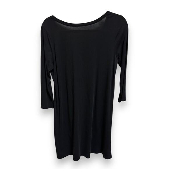 Pure J. Jill Ballet Sleeve Thigh Length Tunic Black 3/4 Sleeve Size Small Tall - Picture 6 of 10